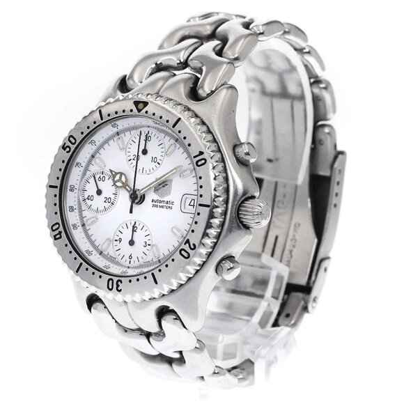 TAG HEUER S/el CG2110-R0 Chronograph white Dial Automatic Men's Watch_885891 - Picture 1 of 6